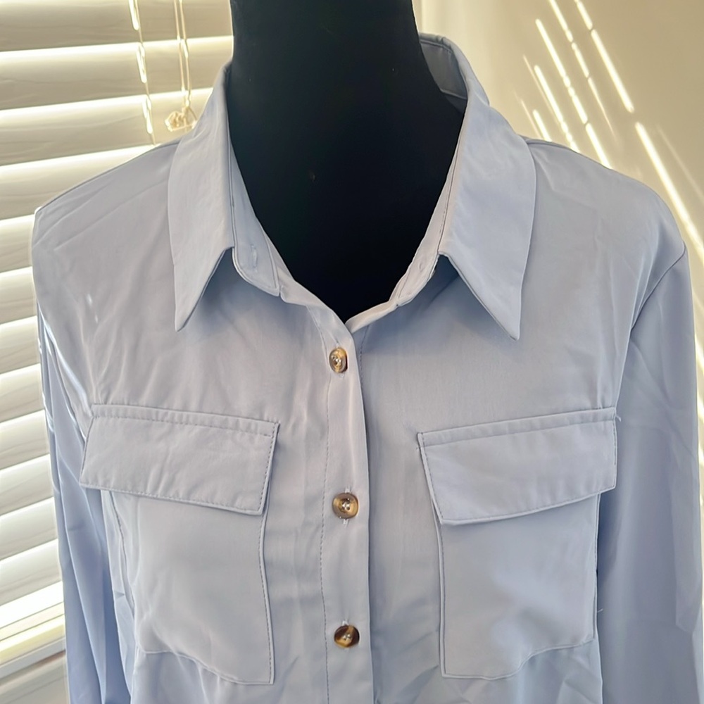 Light blue button down. - Picture 3 of 5